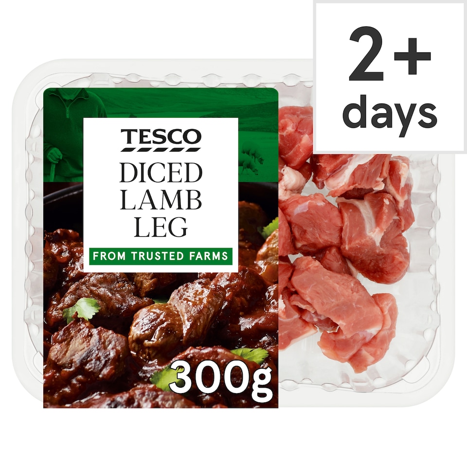 Tesco Lamb Diced Leg 300G