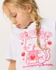 image 2 of F&F Girls Pure Cotton Strawberry T-Shirt in White