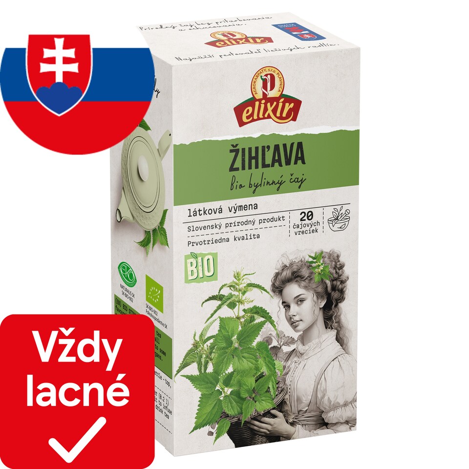 Elixír Organic Stinging Nettle Herbal Tea 20 x 2 g (40 g)
