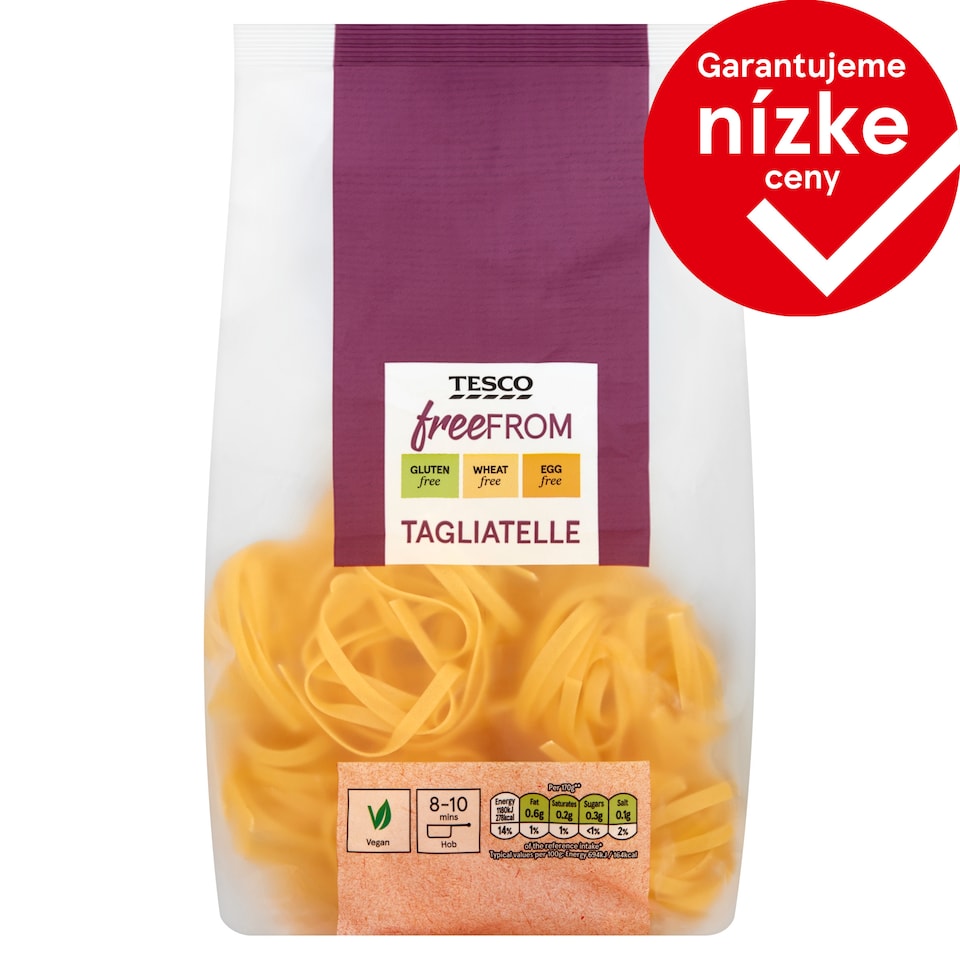 Tesco Free From Tagliatelle sušené bezvaječné cestoviny 250 g