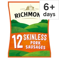 Richmond Skinless Pork Sausages 12 Pack 319g