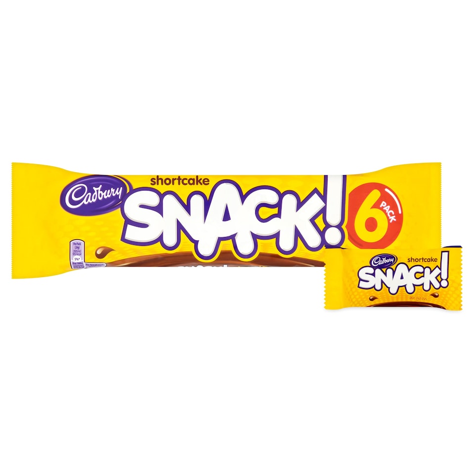 Cadbury Snack Shortcake Biscuit 6 Pack 120G