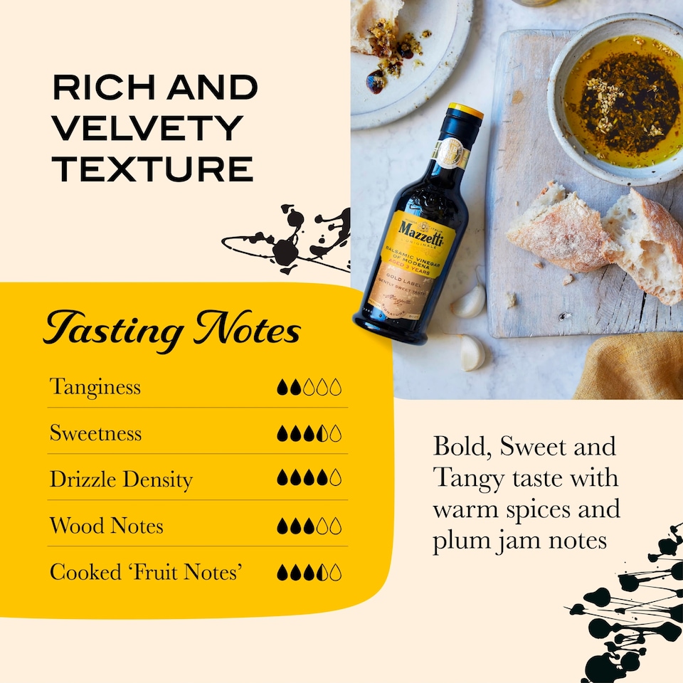 image 1 of Mazzetti Gold Label Aged Balsamic Vinegar of Modena 250ml