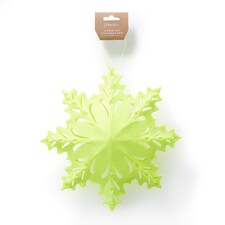 Paperchase Neon Christmas Snowflake Decoration