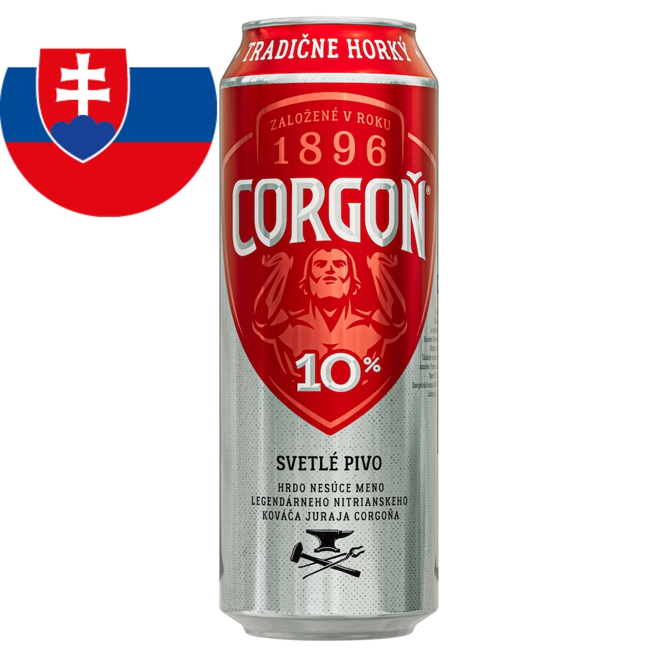 Corgoň 10% svetlé výčapné pivo 550 ml