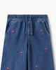 image 4 of F&F Girls Pure Cotton Embroidered Vest and Trousers Set in Blue