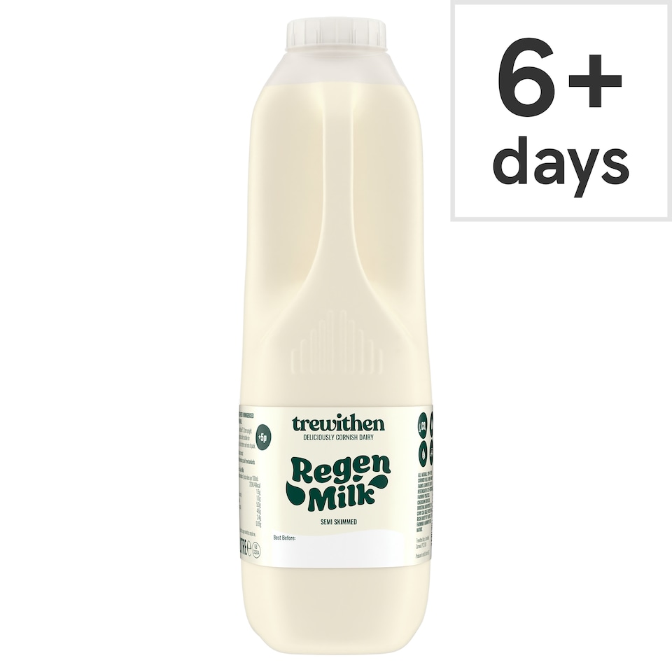 Trewithen Dairy Regen Milk 1L Semi Skimmed
