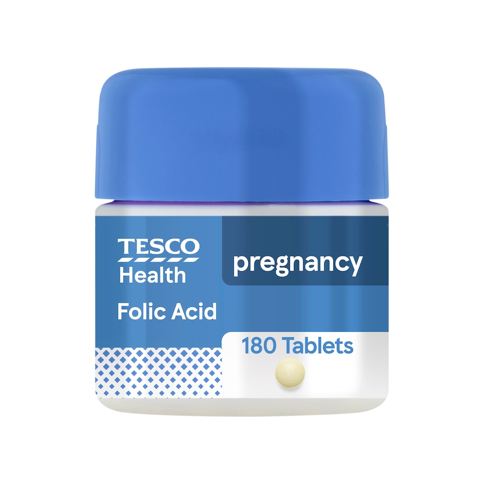 Tesco Health 180 Folic Acid Tablets