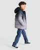 image 2 of F&F Boys Ombré Hooded Puffer Jacket in Black