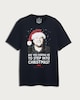 image 4 of Gavin & Stacey Step Into Christmas T-Shirt in Navy