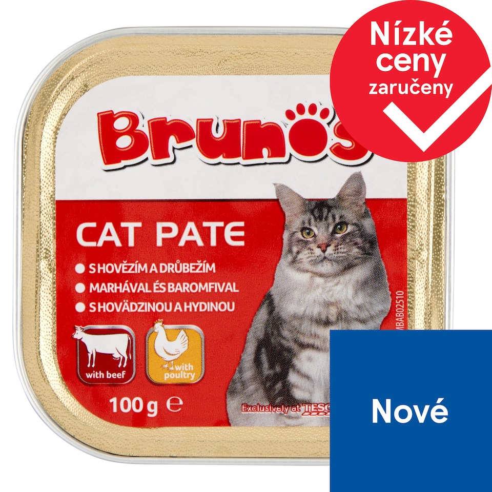 Brunos Paštika s hovězím a drůbežím 100g