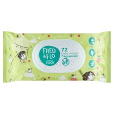 Fred & Flo illatosított, nedves baba törlőkendők 72 db
