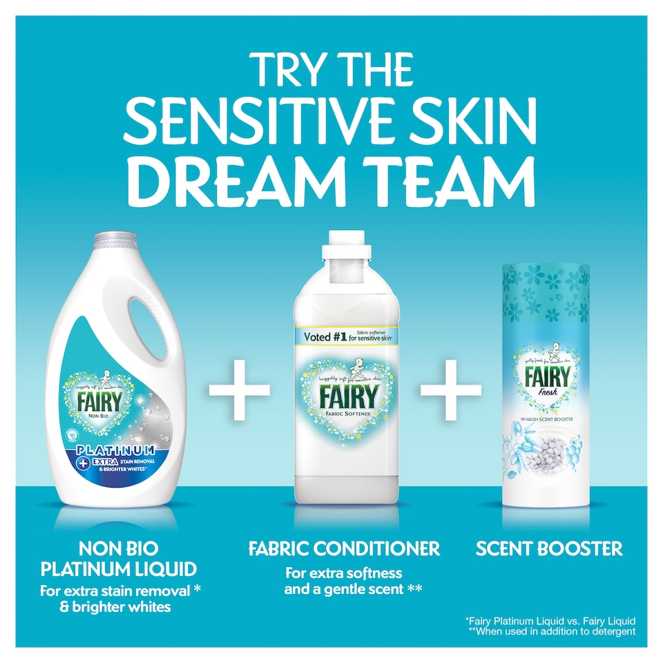 image 1 of Fairy Non-Bio Platinum Liquid Laundry Detergent 1953ml