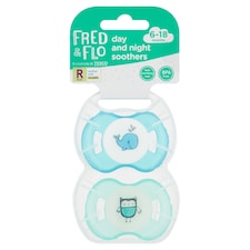 Fred & Flo Day And Night Soothers 2 Pack