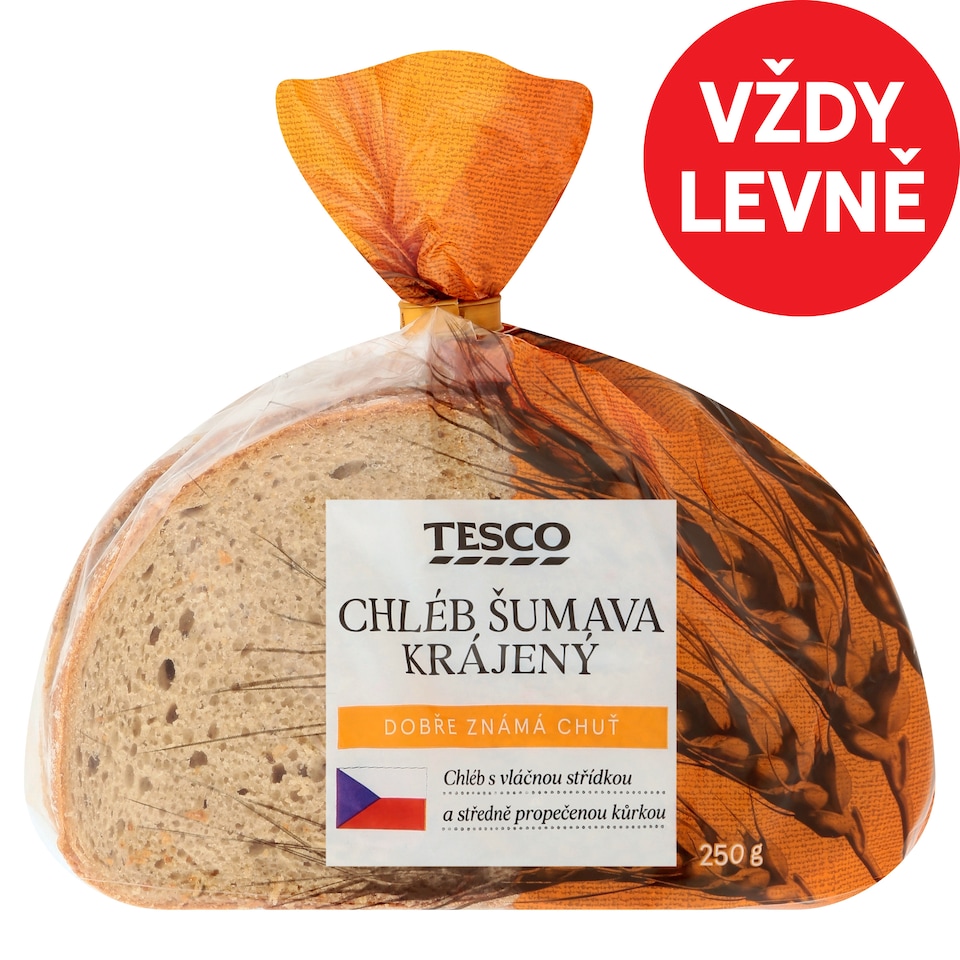 Tesco Chléb Šumava krájený 250g