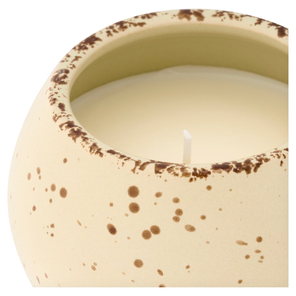 image 1 of F&F Home Spiced Orchard Ceramic Pear Candle 135g