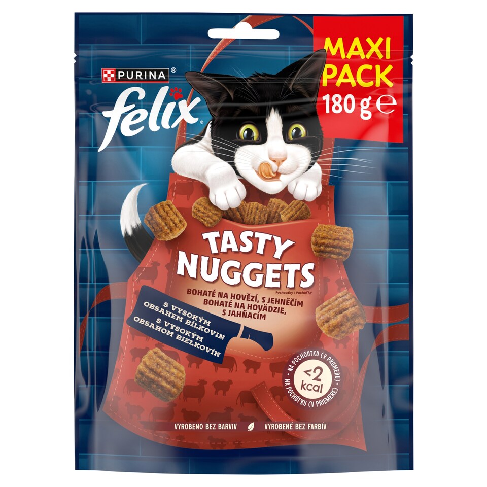 obrázok 1 z Felix Tasty Nuggets maškrty pre mačky hovädzie, jahňacie 180 g