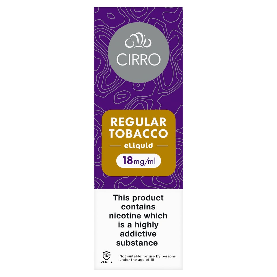 Cirro Regular Tobacco Eliquid 18mg