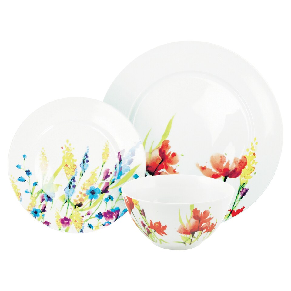 Tesco Meadow Flower Dinner Set