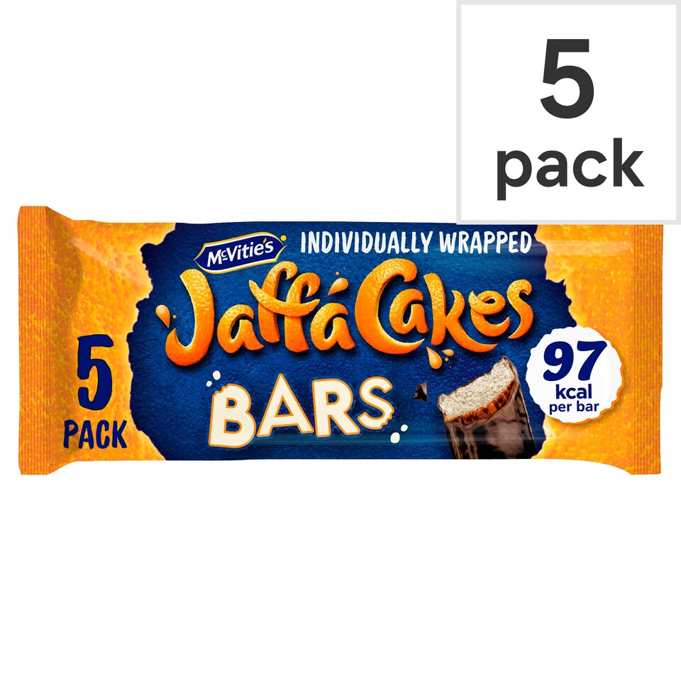 McVitie's Jaffa Cakes Zingy Orangey Bars 5 Pack
