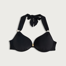 F&F Fuller Bust Contour Wired Co-ord Bikini Top in Black