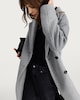 image 2 of F&F Double Breasted Long Coat with Wool in Grey