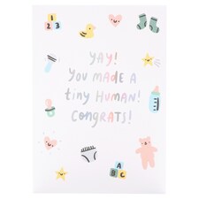 Kindred New Baby Card Yay! You Made A Tiny Human! Congrats!