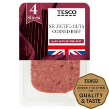 Tesco No Added Water Corned Beef 125G