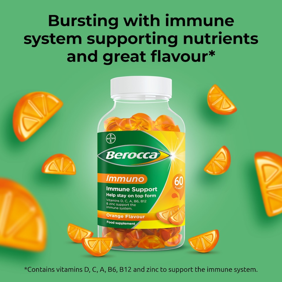 image 1 of Berocca Immuno Orange Gummies - Immune Support 60s