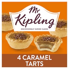 Mr Kipling Caramel Tarts Cake 4 Pack