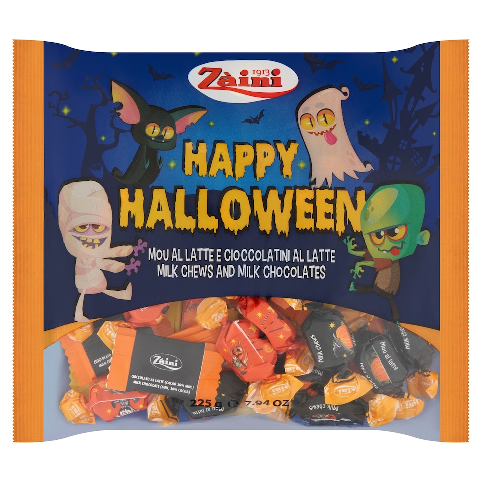 Zàini Happy Halloween Milk Chews and Milk Chocolates 225 g