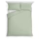 image 1 of Tesco Sage 100% Cotton Oxford Edge Duvet Set King Size