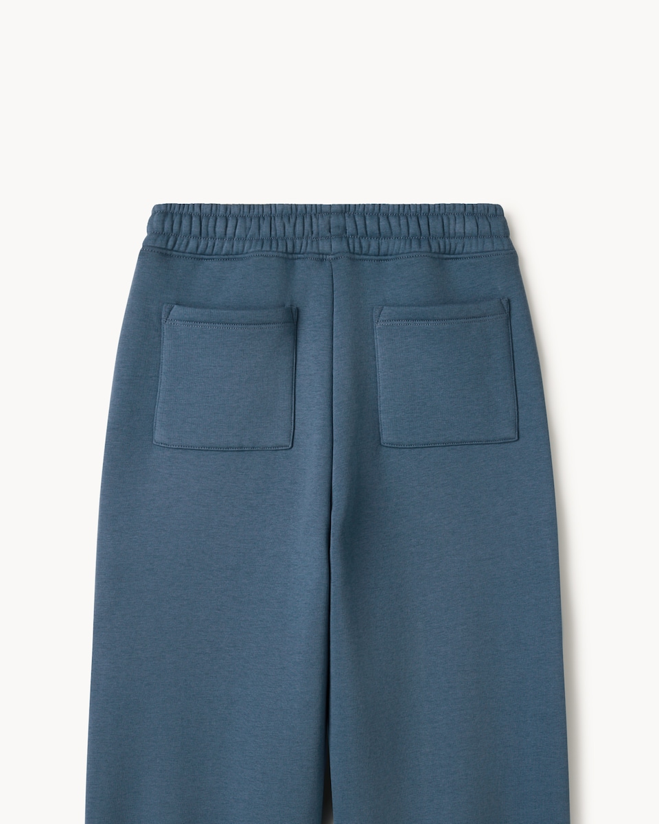 image 1 of F&F Boys Cotton Rich Slogan Joggers in Blue