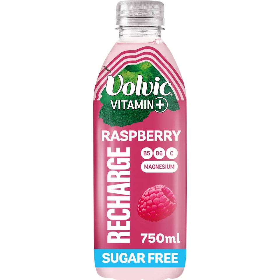 image 1 of Volvic Vitamin + Raspberry Recharge Magnesium Water Sugar Free 750ml