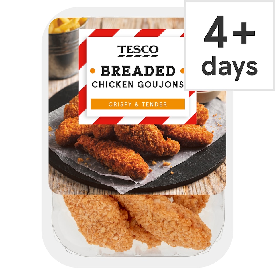 Tesco Breaded Chicken Goujons 270G