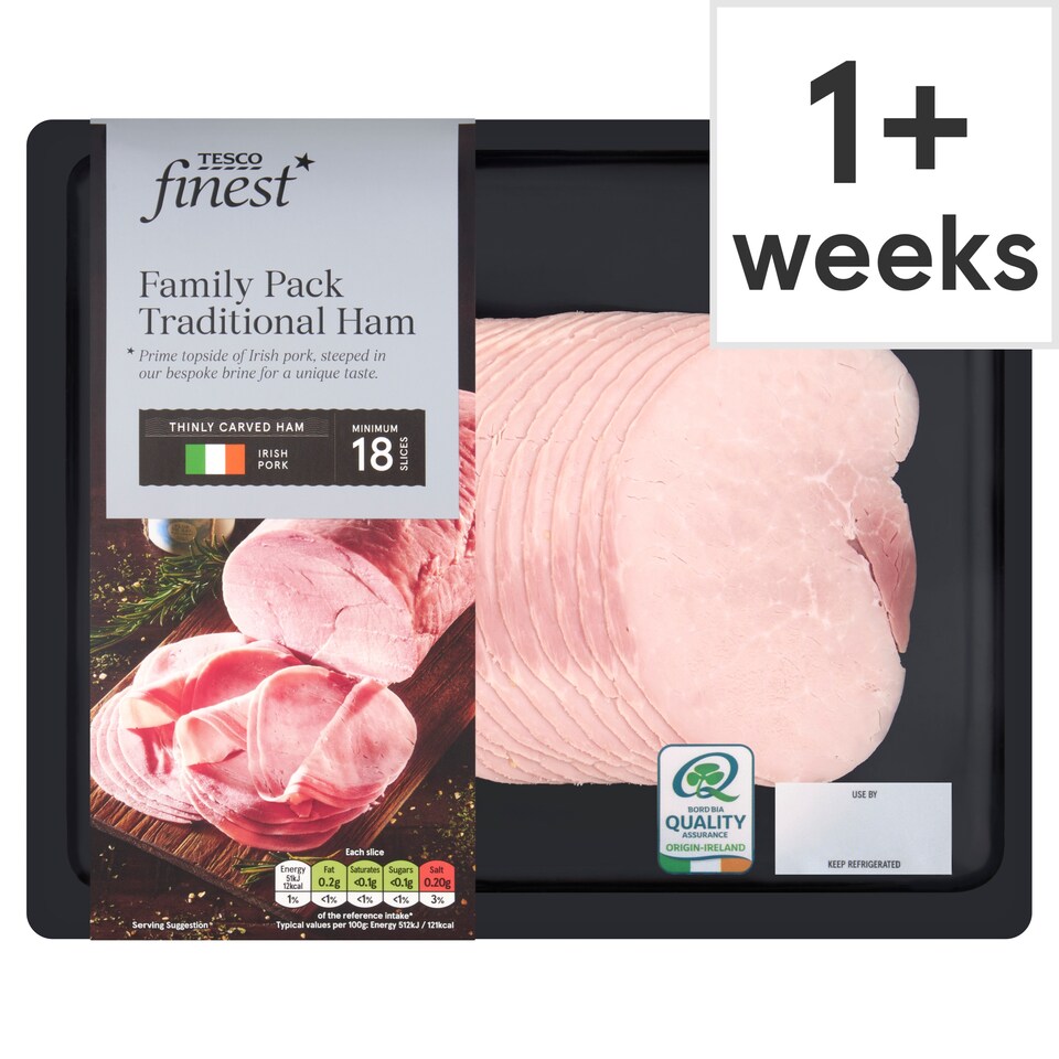 Tesco Finest Family Pack Traditional Ham 180g