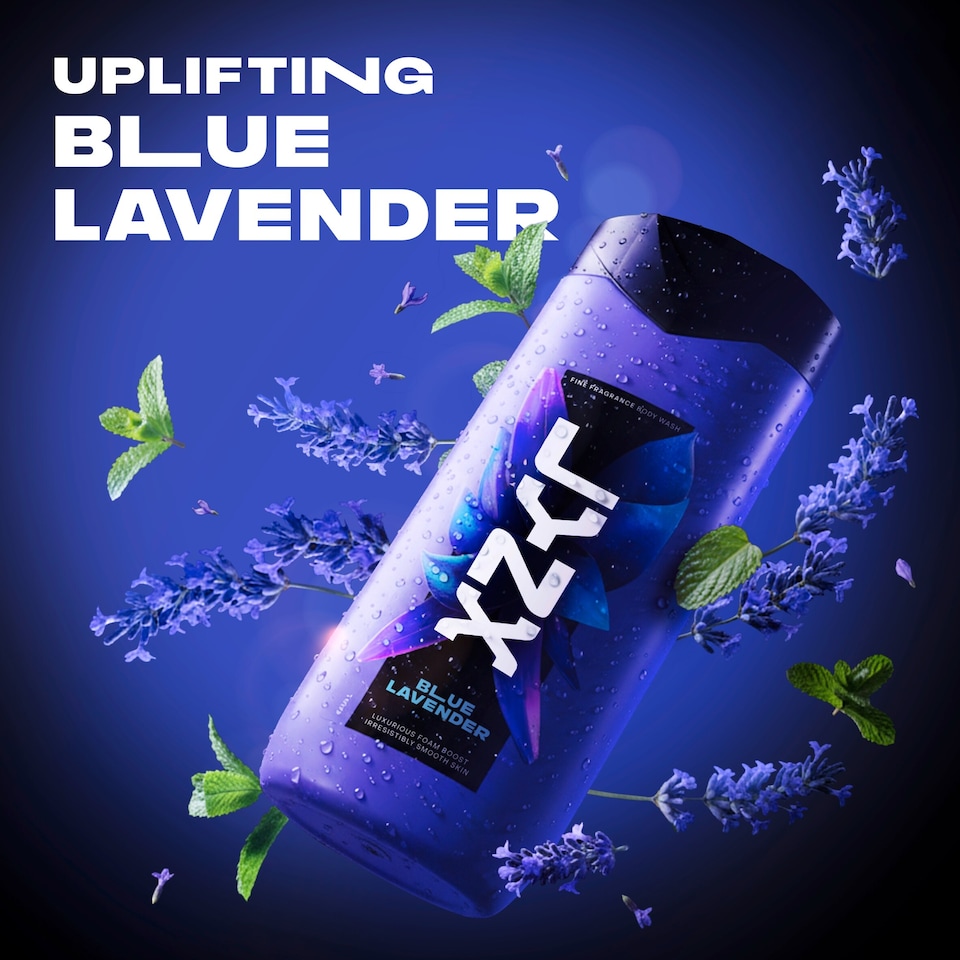 image 1 of Lynx Fine Fragrance Blue Lavender Body Wash 400ml