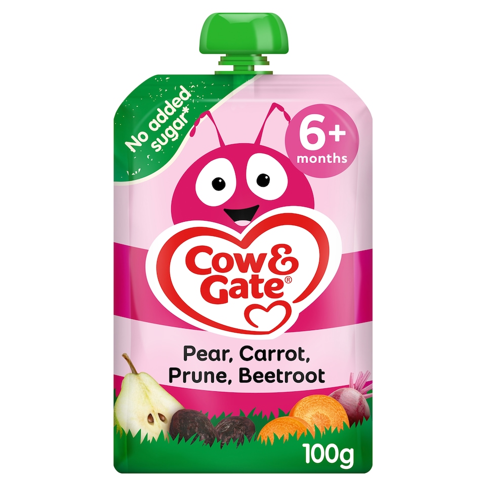 image 1 of Cow & Gate Pouches Pear Carrot Prune Beetroot 100g
