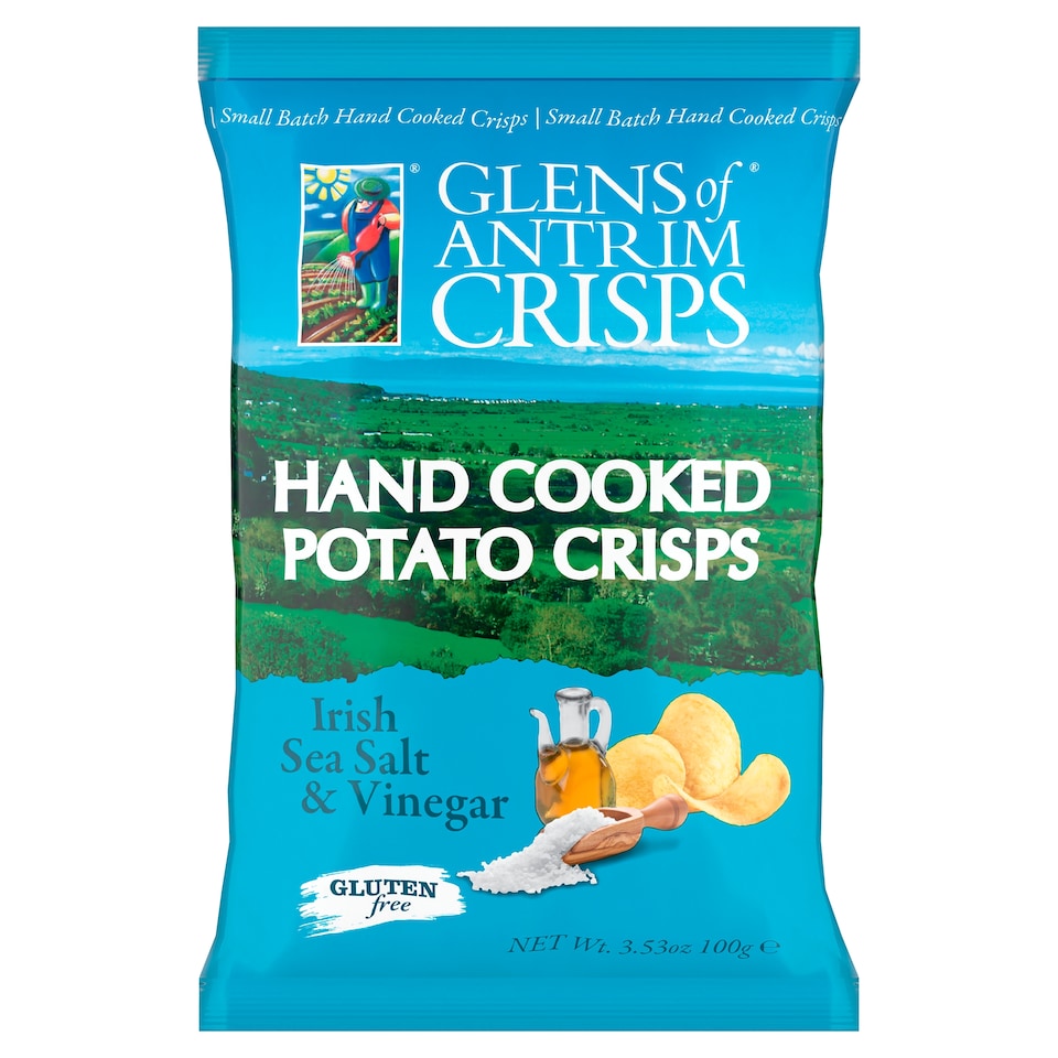 Glens Of Antrim Crisps Irish Sea Salt & Vinegar 100G