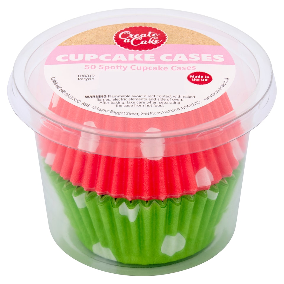 image 1 of Create A Cake Spotty Cupcake Cases 50