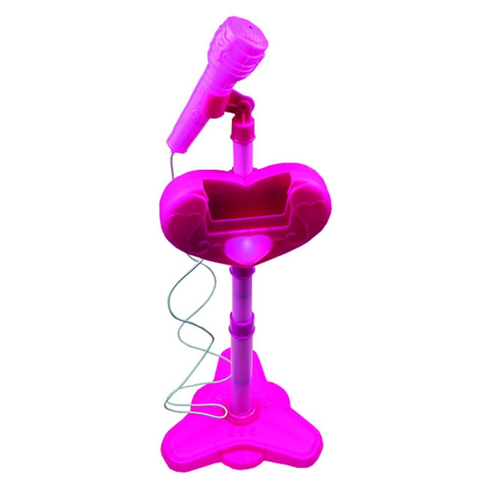 Mikrofon s hudbou a světlem