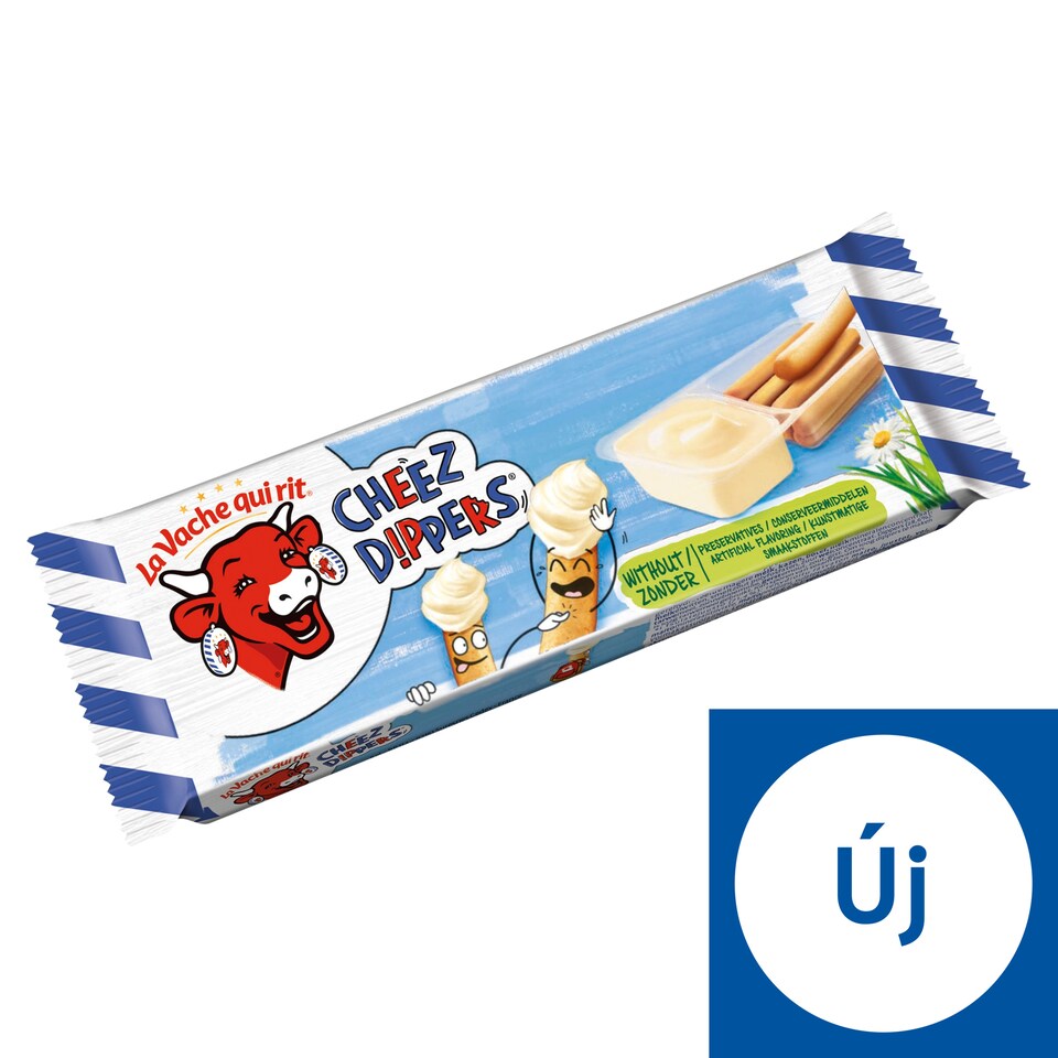 La Vache Qui Rit Cheese Dippers ömlesztett sajtkészítmény kenyérrudacskákkal 35 g