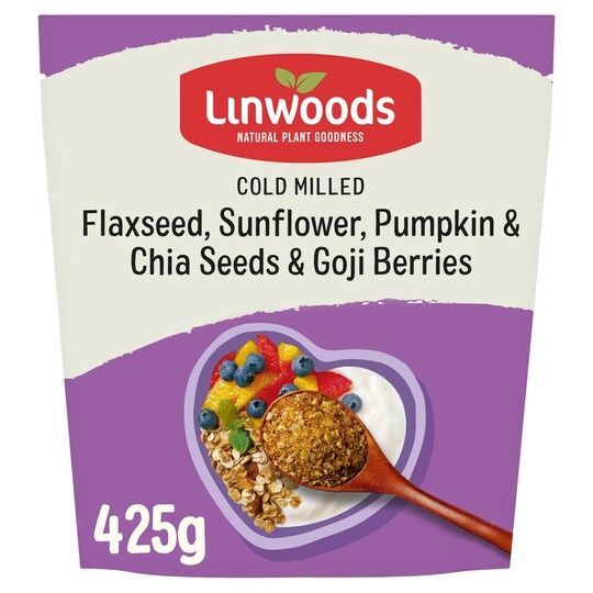 Linwoods Organic Flax Sunflower Seeds Berries 425G Tesco Groceries