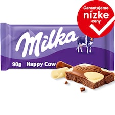 Milka čokoláda Happy Cow mliečna a biela 90 g
