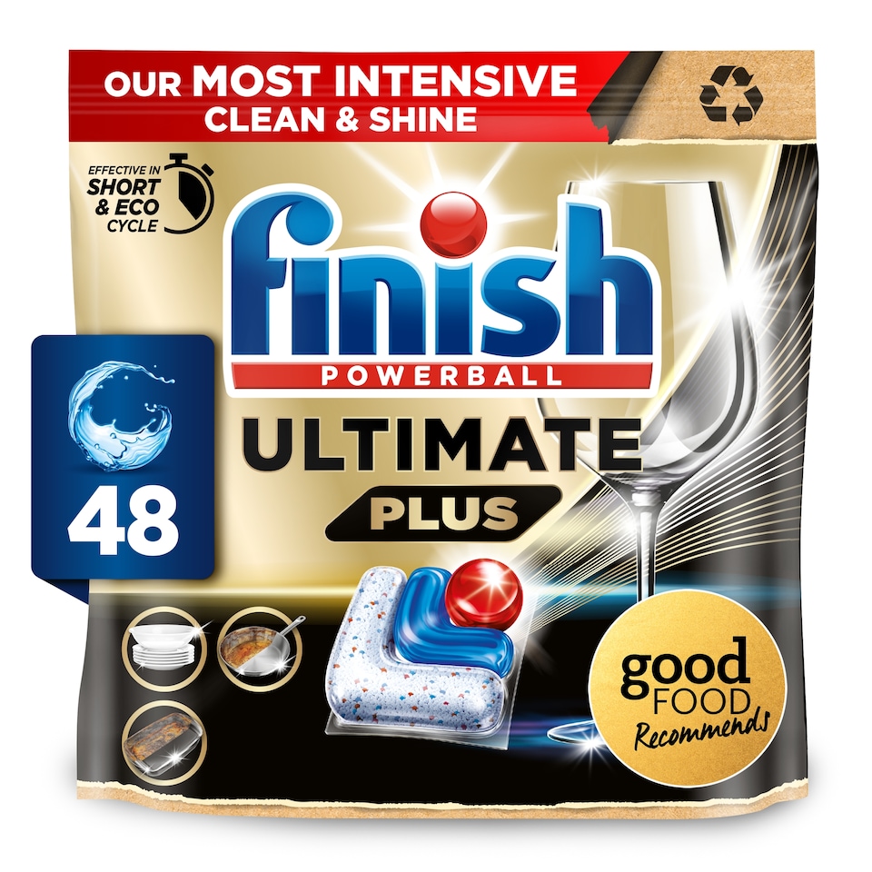 image 1 of Finish Ultimate Plus All In One Fresh 48 Dishwasher Tablets 585.6g