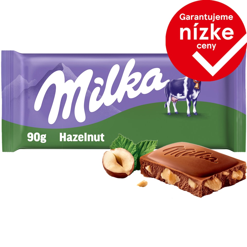 Milka čokoláda Oriešková mliečna s drvenými orechmi 90 g