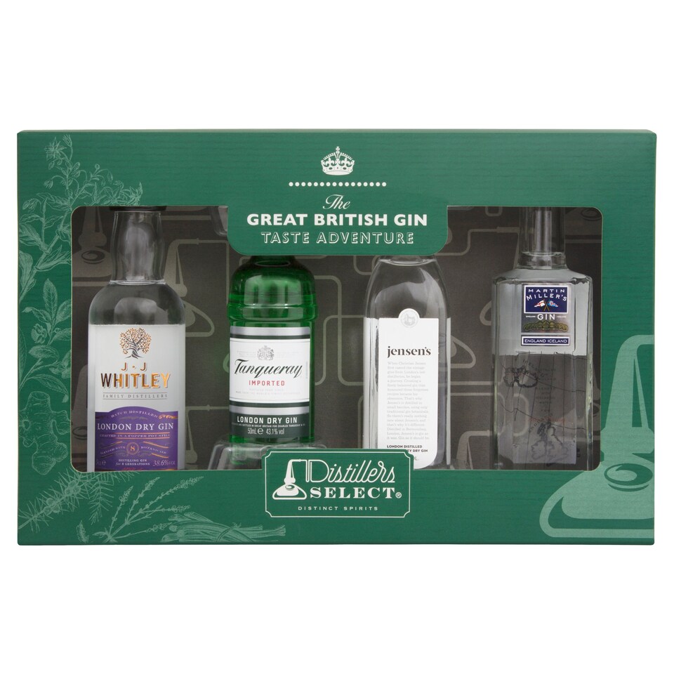 Craft Gin Selection Gift Set 4X5cl
