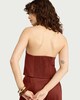 image 4 of The F&F Edit Linen Rich Halterneck Co-ord Waistcoat in Red