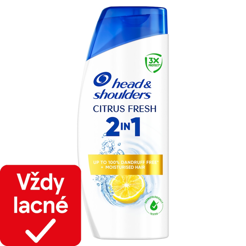 obrázok 1 z Head & Shoulders Citrus Fresh 2 v 1 Šampón a Kondicionér Proti Lupinám 400 ml. Vlasy Bez Lupín