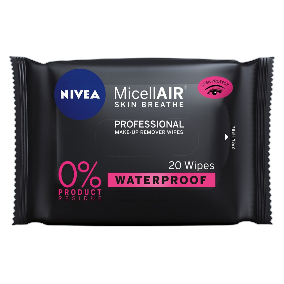 image 1 of Nivea Micellair Make Up Remover Wipes 20'S